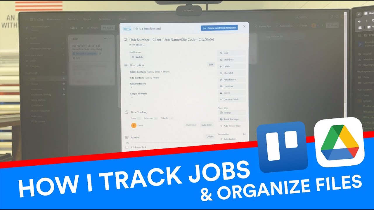How I track job and organize files! | Steve The Graphics Guy