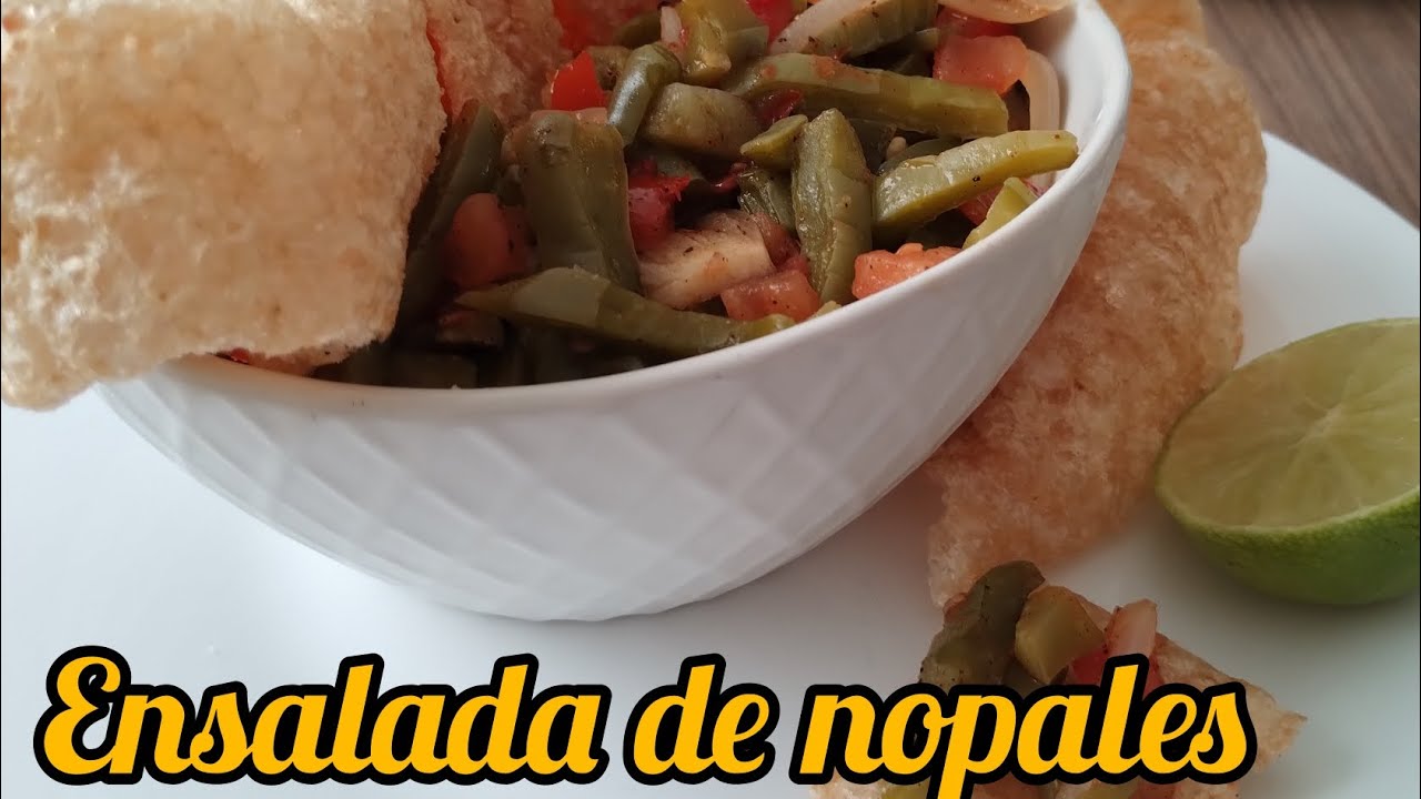 ENSALADA DE NOPALES 👌| DELI 🤤| BIBIS RECETAS ❣️ #parati #delicious #comida #nopales 