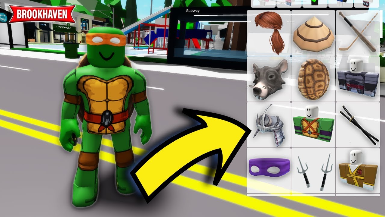 КАК ПРЕВРАТИТЬСЯ В Черепашек-ниндзя в Roblox Brookhaven! * ID-коды