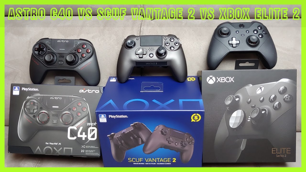 MaxiComparativa Controller: AstroC40 - Scuf Vantage 2 - Xbox Elite 2  Lo stato dell'arte a confronto