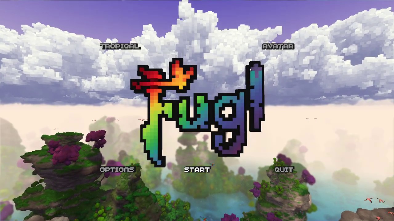 Fugl Gameplay | No Commentary | No Music | Longplay | Full HD | Relaxing pixel Tropics | 30 minutes