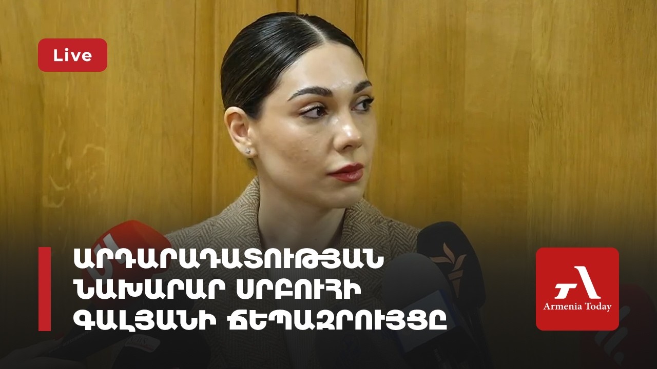 Ուղիղ․ Արդարադատության նախարար Սրբուհի Գալյանի ճեպազրույցը
