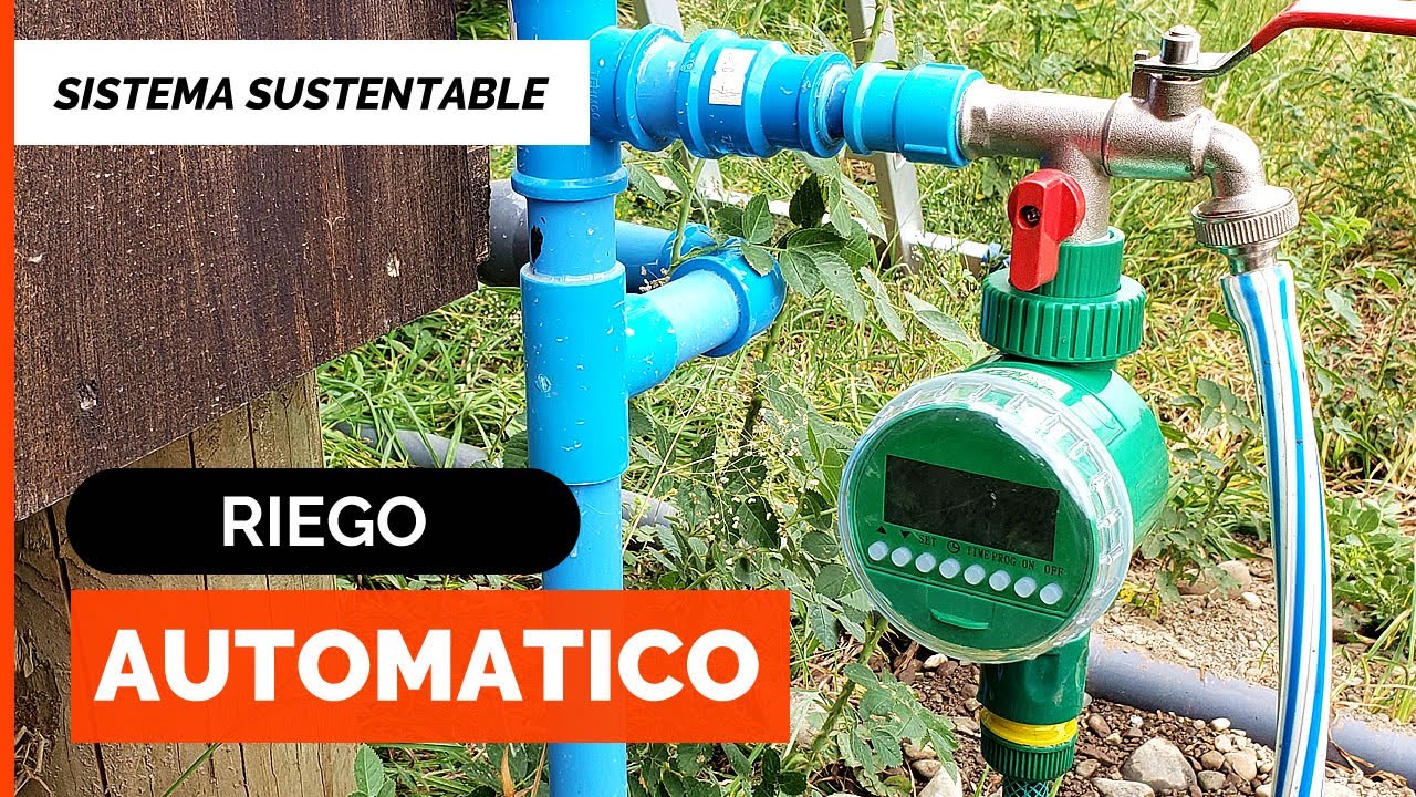 CONTROLADOR DE RIEGO AUTOMATICO! 💧⏱️ (Muy Fácil) Cómo regar tus plantas y arboles en vacaciones 🌱