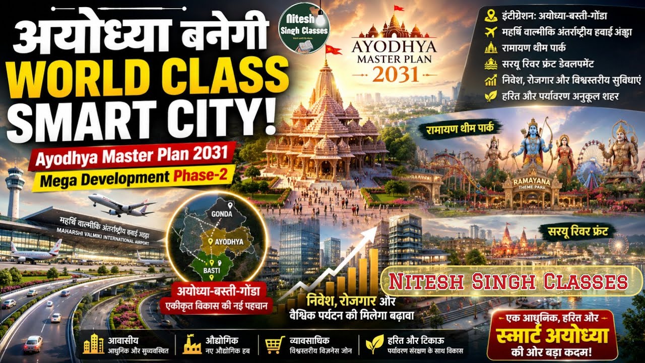 Ayodhya to Become a WORLD CLASS SMART CITY! | Ayodhya Master Plan 2031 | Mega Development Phase-2