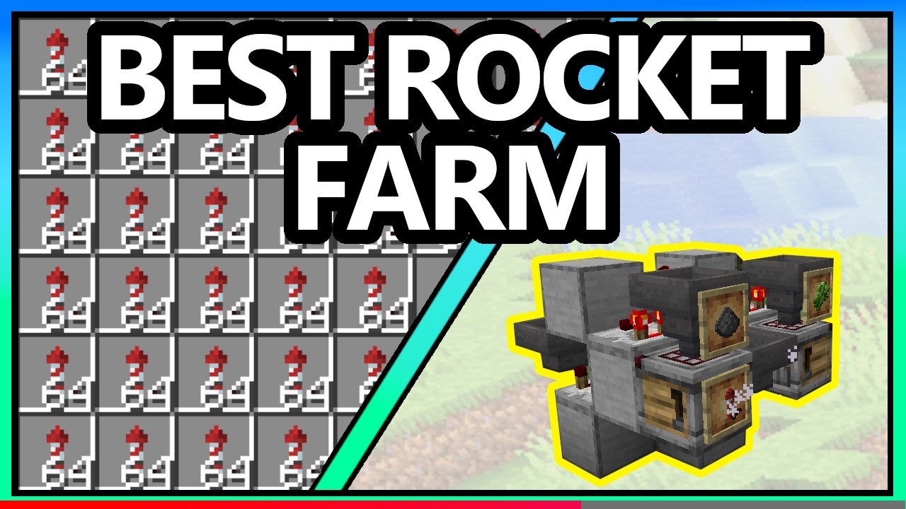 Minecraft Tutorial: EASY AUTOMATIC FIREWORK ROCKET FARM 🚀 | Fast & Efficient | 26.1.2 Update