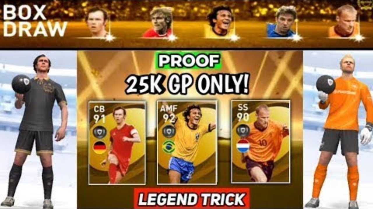 LEGENDS Black Ball Trick in LEGENDS Worldwide Clubs Box Draw | Pes 2021 Mobile