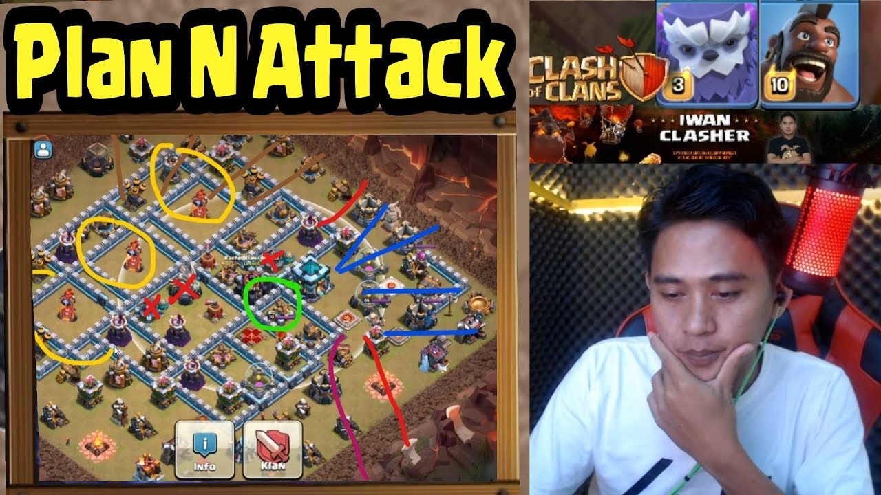 Plan N Attack Yeti Hog TH 13 WARGAB Bareng Leader INDO COC INDONESIA