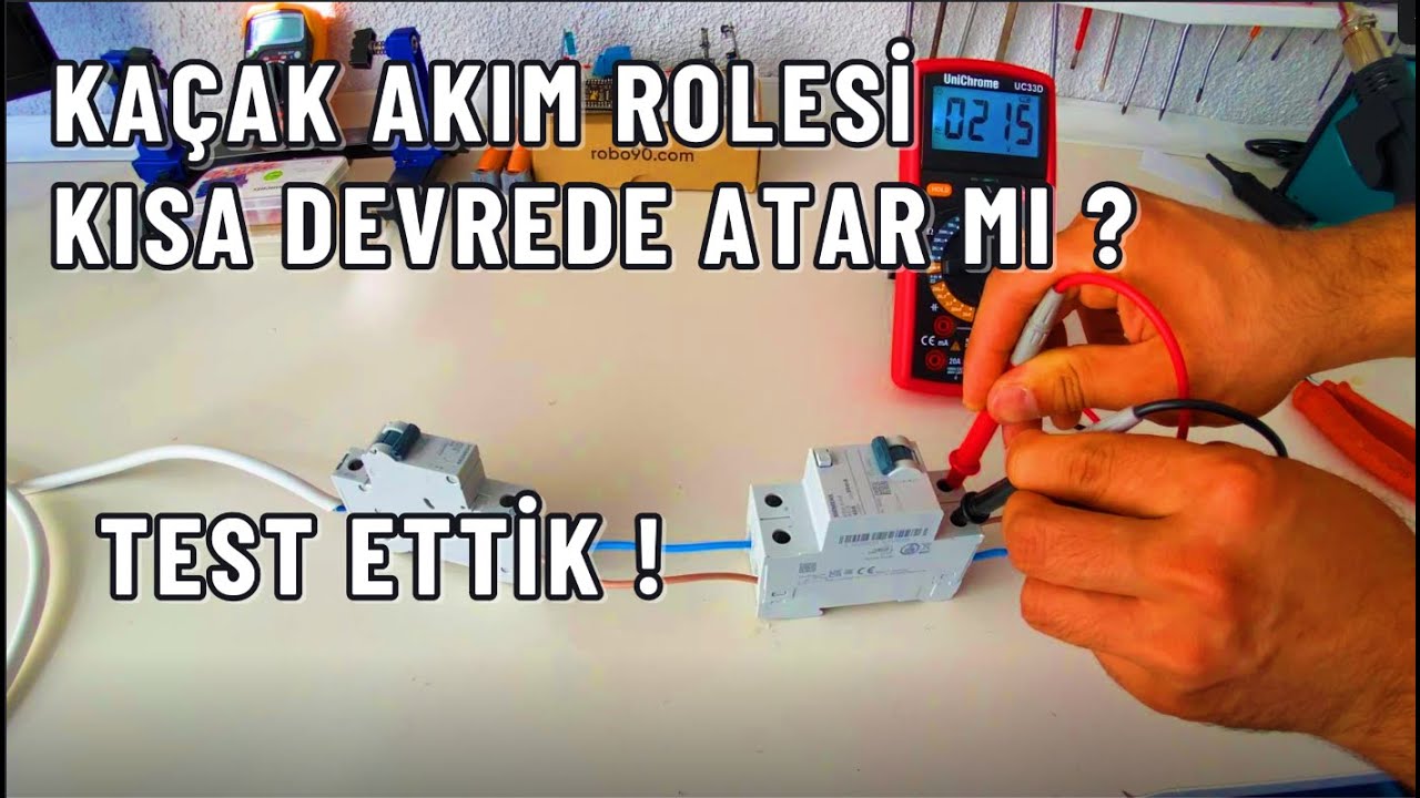 Kaçak akım rölesini kısa devre yaparsak ne olur ? Test Ediyoruz.
