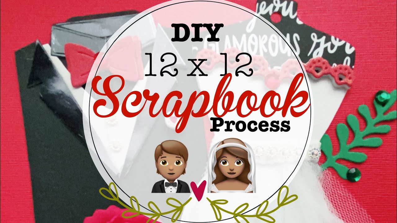 DIY 12x12 Scrapbook Layout process | Wedding layout | ScrapDiva