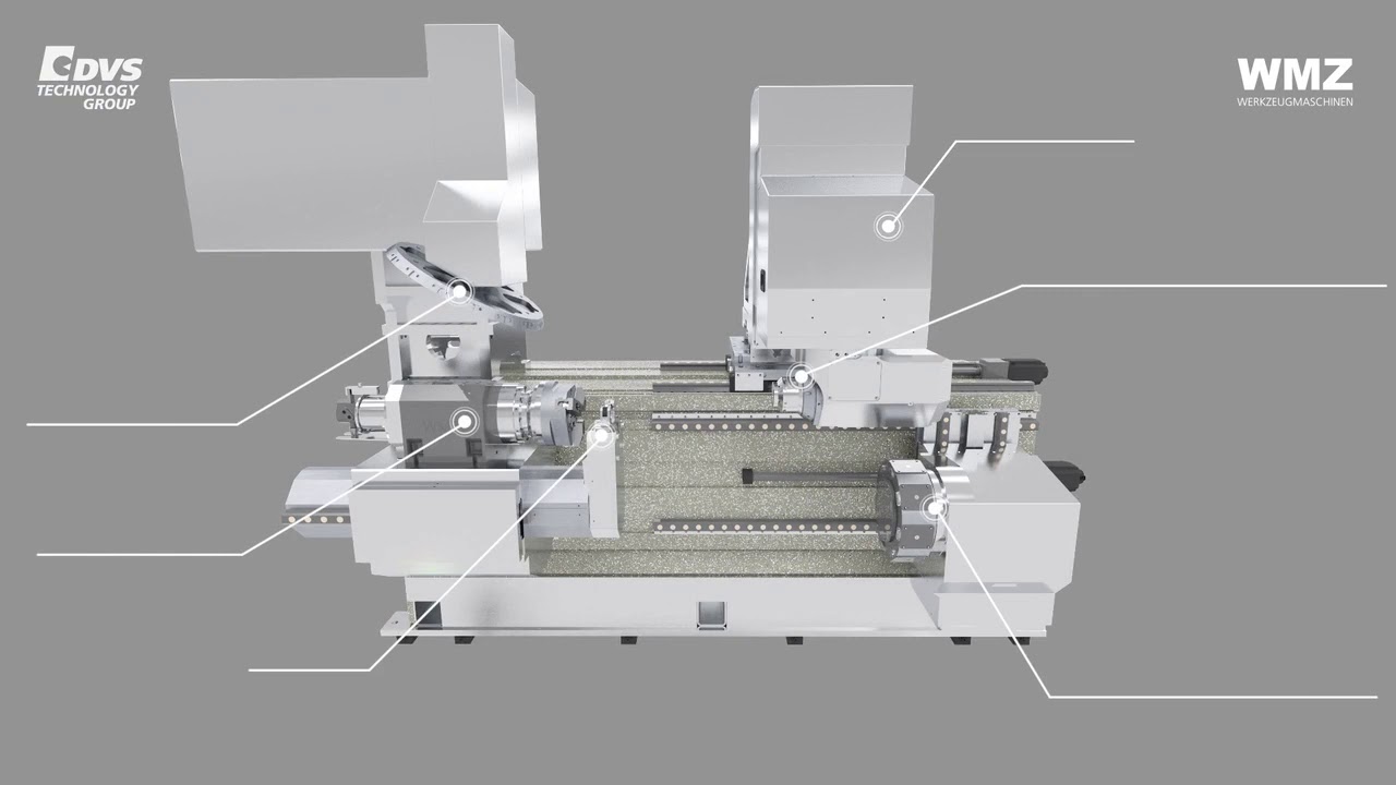 WMZ Werkzeugmaschinenbau Ziegenhain - V300e center drive machine