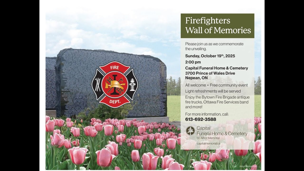 CAPITAL FUNERAL HOME AND CEMETERY FIREFIGHTER'S WALL OF MEMORIES