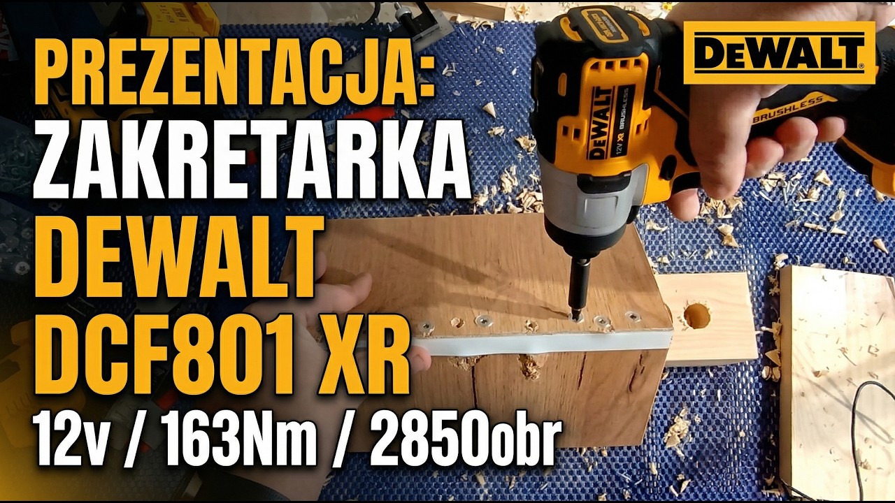 ♻️ Prezentacja: Zakrętarka DeWALT DCF801 XR 12v 10,8v 163Nm 2850obr uchwyt 1/4 fajny drogi system