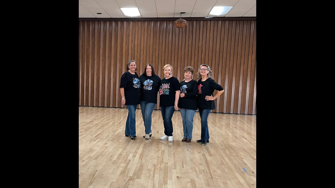 Kansas City by Wilbert Harrison Beginner Line Dance. Demo with Cues, Teach Lesson and Stepsheet.