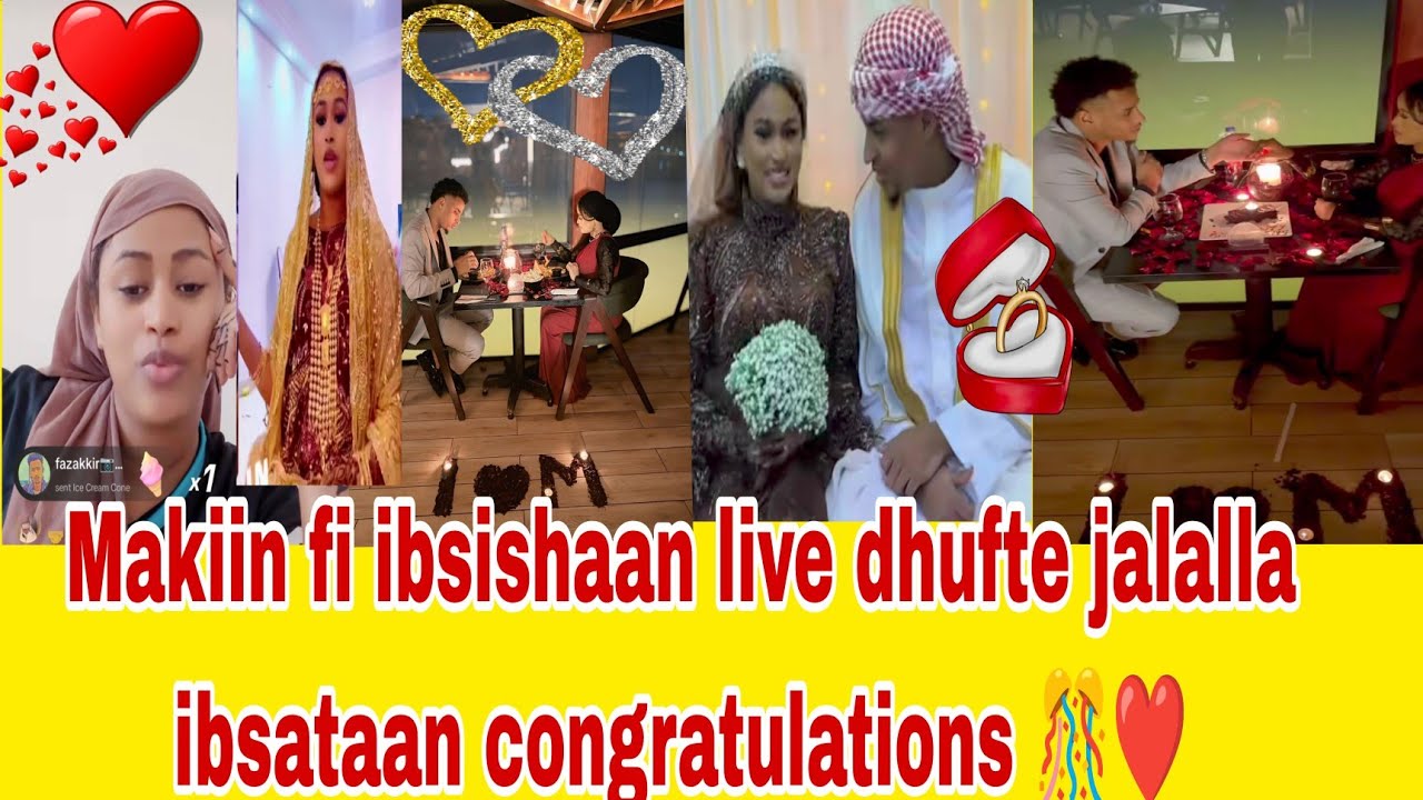 Makiin fi ibsishaan live dhufte jalalla ibsataan ❤️🎊