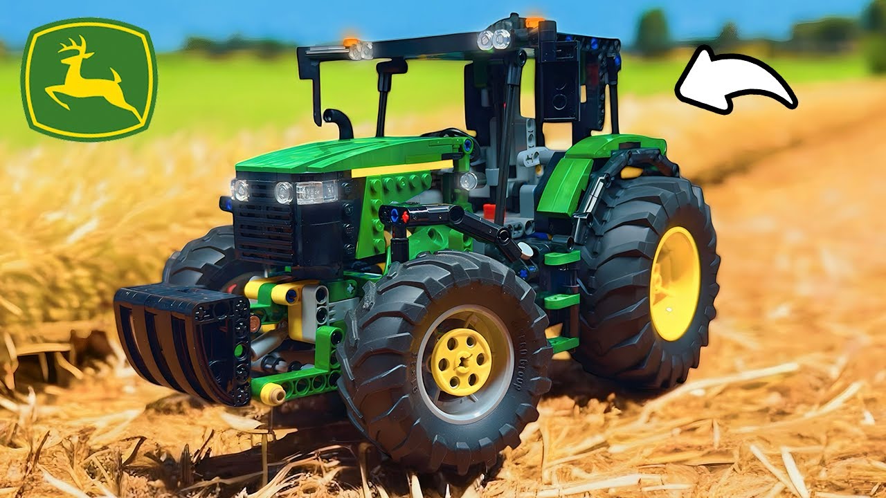 Трактор John Deere 6130R из LEGO