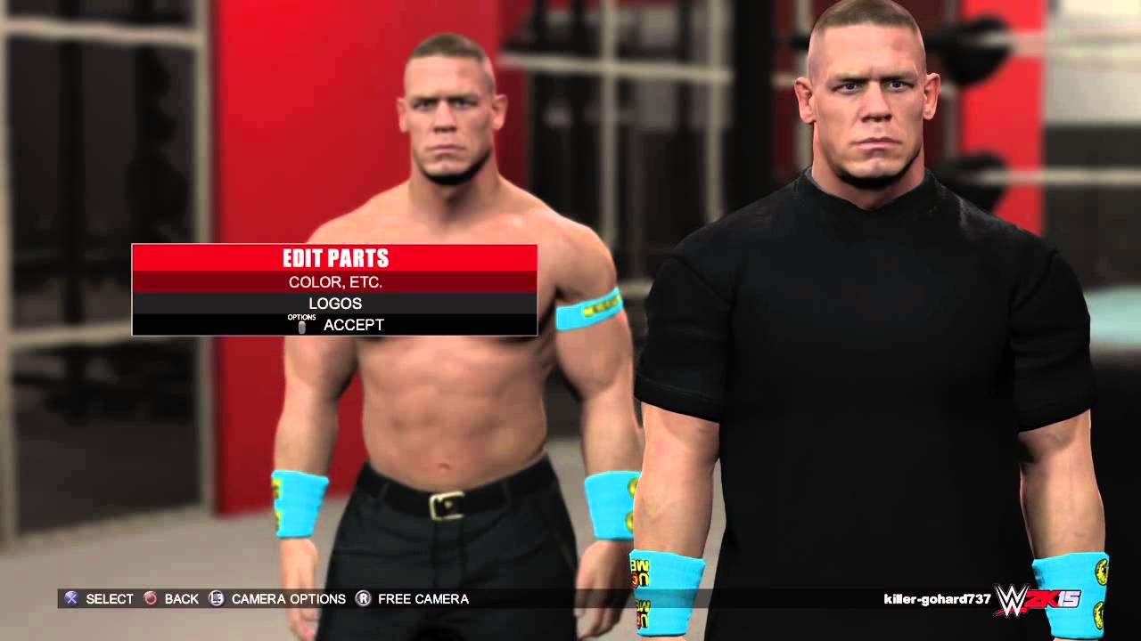 WWE 2K15 PS4 How to Make John Cena's Us Champ Attire