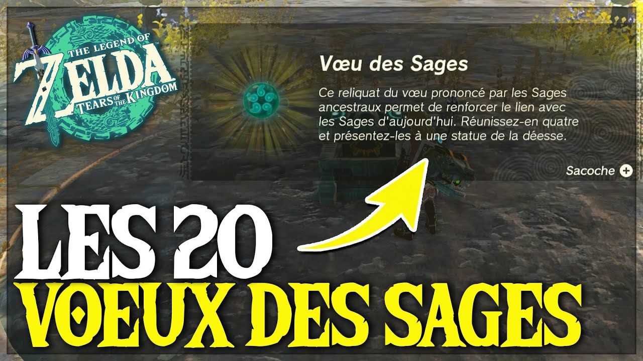 Comment Avoir TOUS les VOEUX DE SAGES dans Zelda Tears of The Kingdom (20 voeux) - TUTO ZELDA TOTK