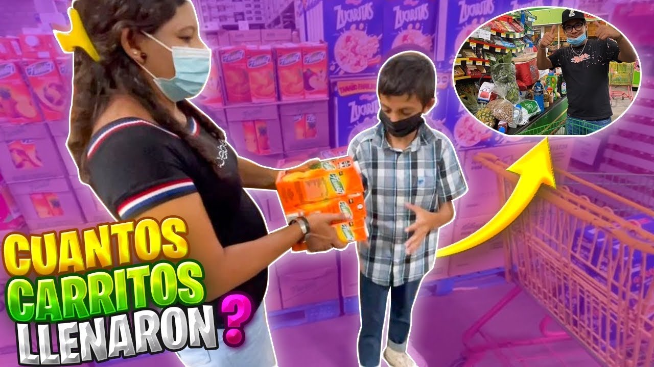 SIN LÍMITE‼️ LO QUE QUIERA DEL SÚPERMERCADO MARIO Y SU MAMÁ 🛒 CUANTO GASTAMOS? 💸 / Grillo La Duda