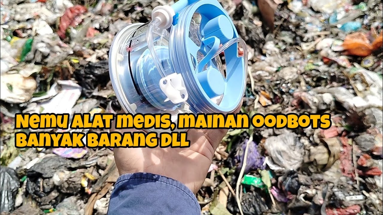 Nemu alat medis, mainan oodbots‼️Banyak barang di kresek transparan ‼️mulung nyari barang