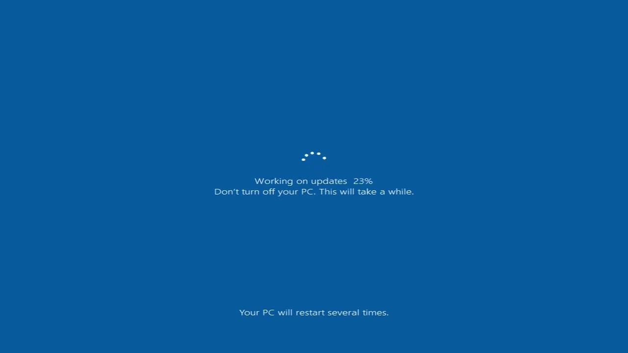 Upgrading from Windows 10 version (1511) to Windows 10 version (1607)! (Time-lapse)