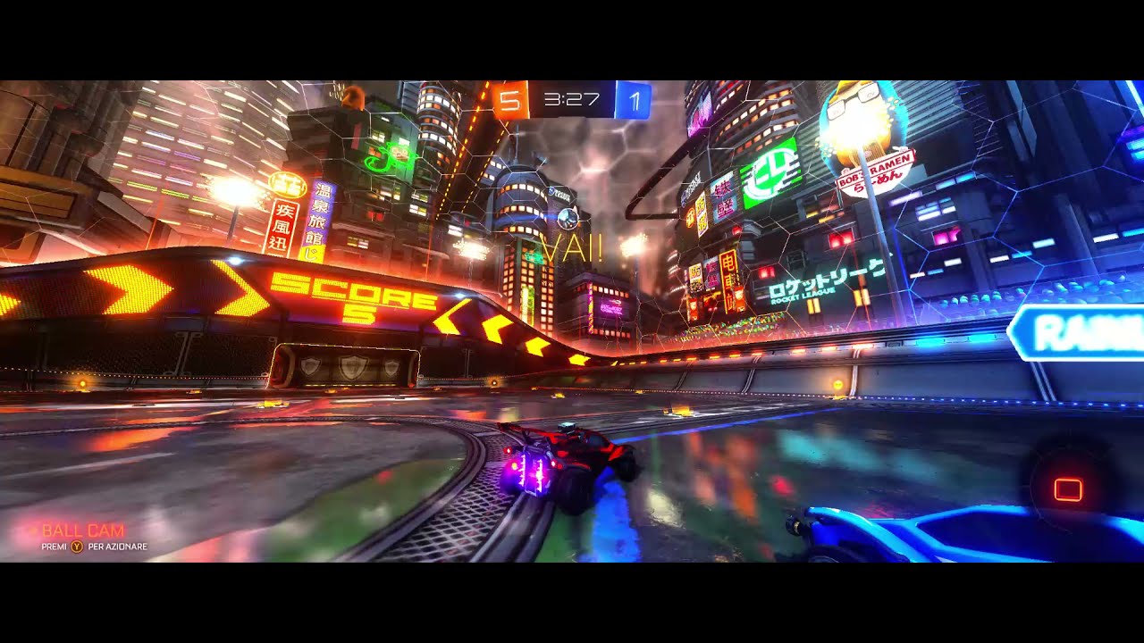 What a save!  Rocket League with RTGI (raytracing graphics mod)