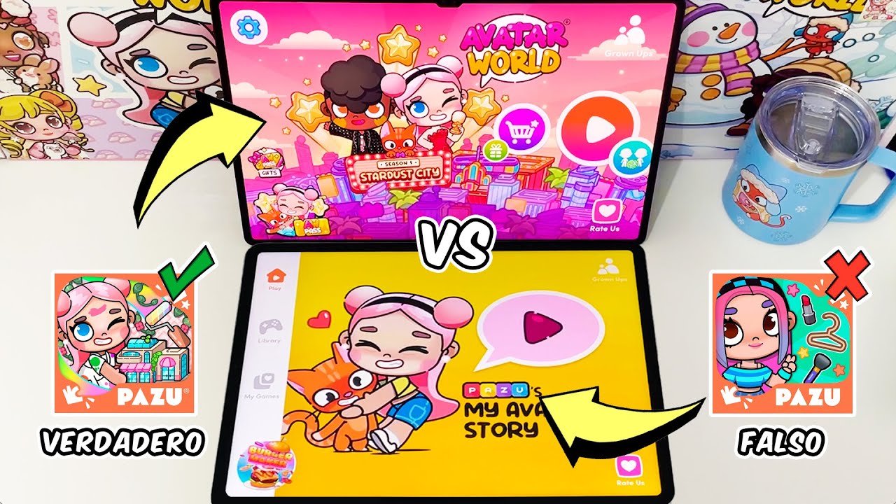 AVATAR WORLD VERDADERO ✅ VS ❌ AVATAR WORLD FALSO ✨  &iquest;CU&Aacute;L ES MEJOR?  | Juanvi Gameplays