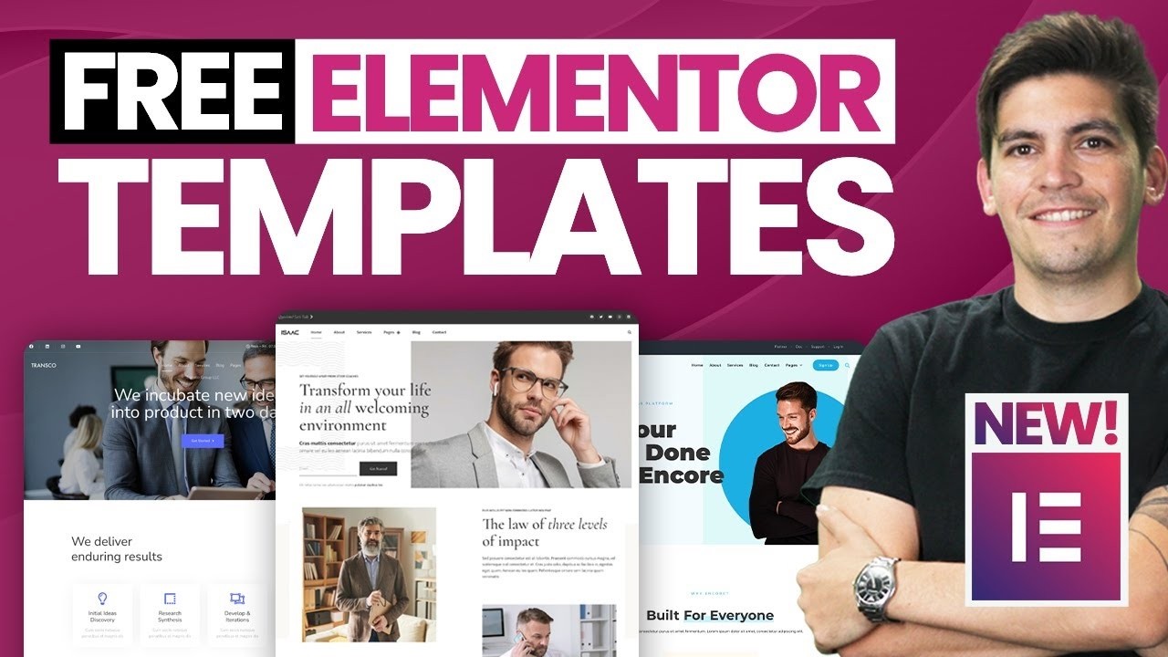 Мои лучшие бесплатные шаблоны Elementor — вы можете получить их бесплатно