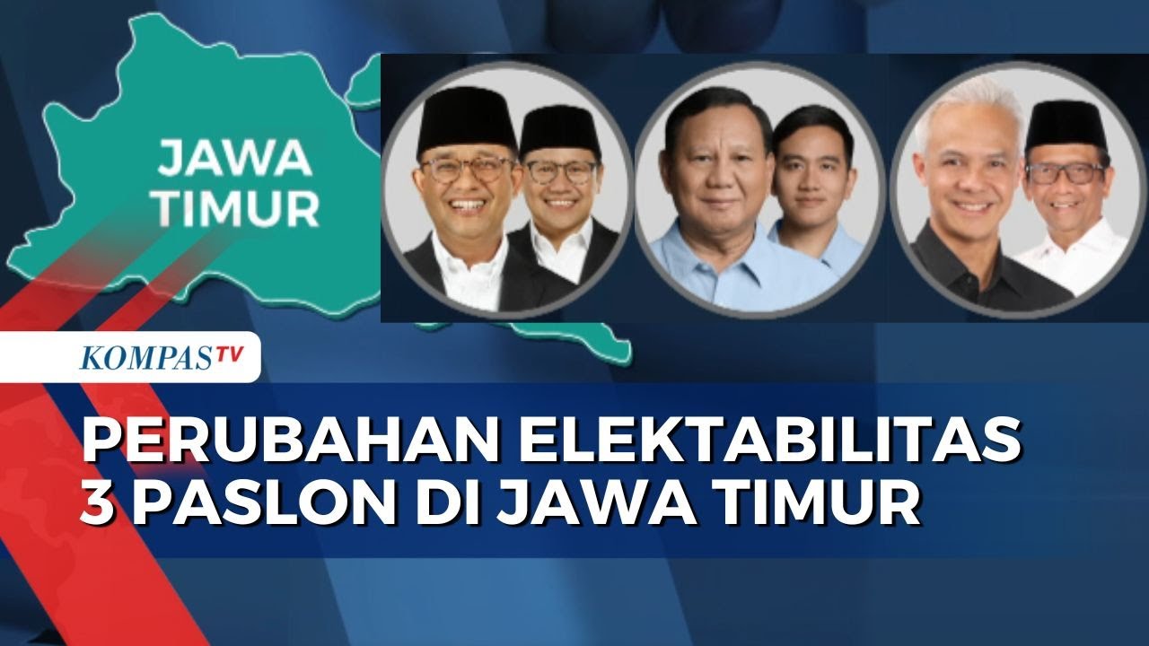 Drastis! Begini Perubahan Elektabilitas Anies, Prabowo, Ganjar di Jawa Timur