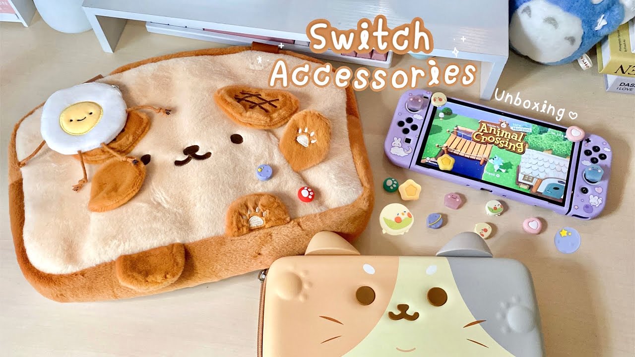 Nintendo Switch - Cute Accessories Unboxing 🚏🐈 | Ft.Geekshare