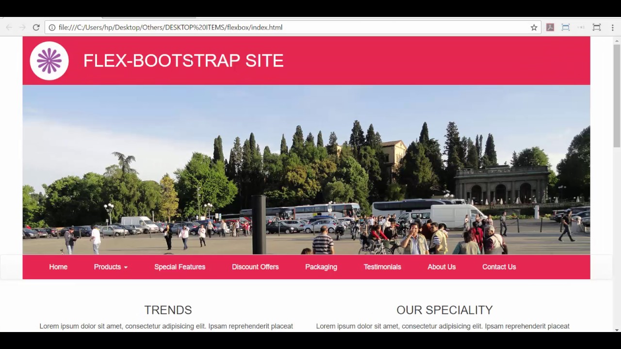 Bootstrap Tutorial - How to design a website using Flexbox and Bootstrap