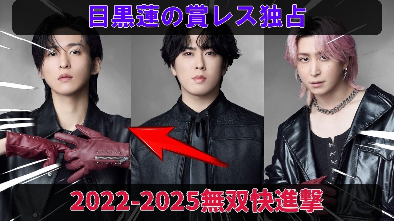 賞レースを独占するMeguro Renが2022〜2025年に見せた無双の快進撃、助演から主演まで全てを制覇し日本中が「目黒蓮の時代」と震撼する驚愕の理由