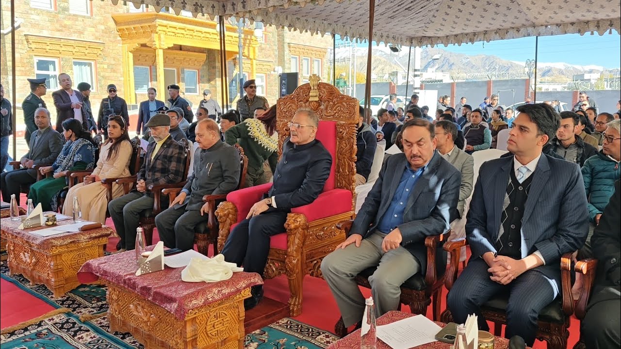 UT Foundation Day Celebrated at LG Secretariat at Leh 