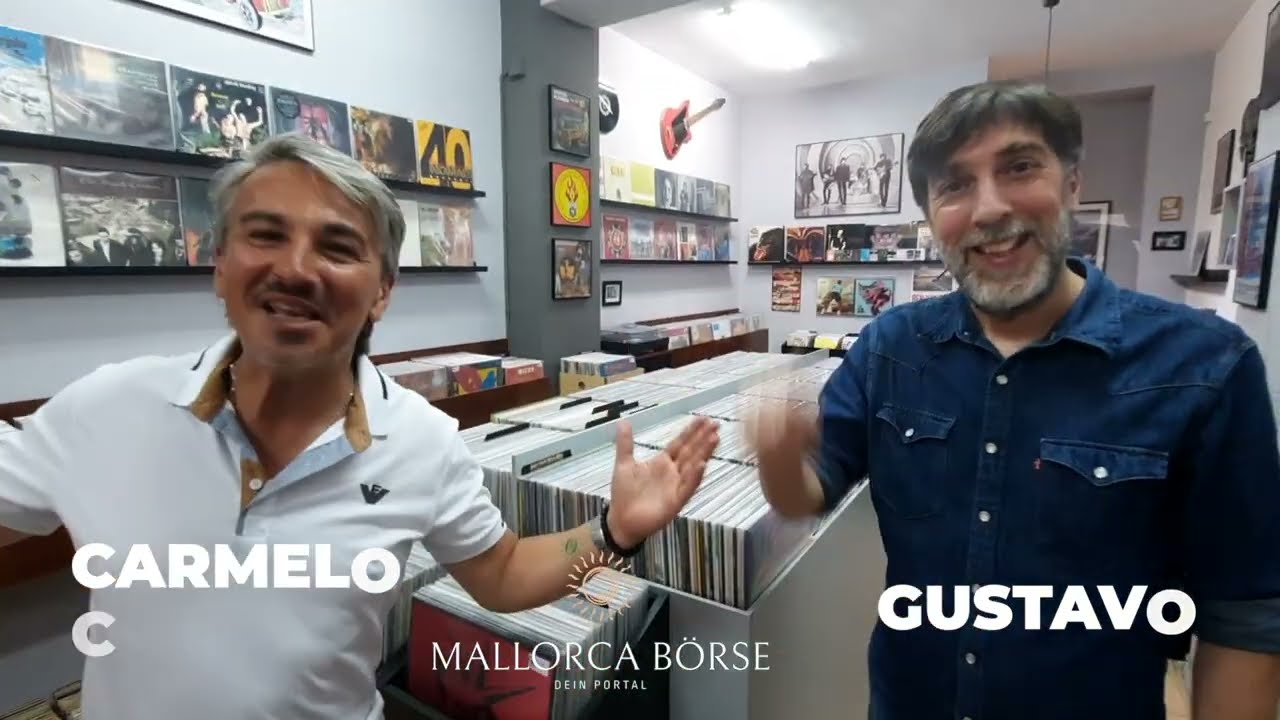 Mallorca B&ouml;rse Insel Talk mit Maisvinilo Old Record store