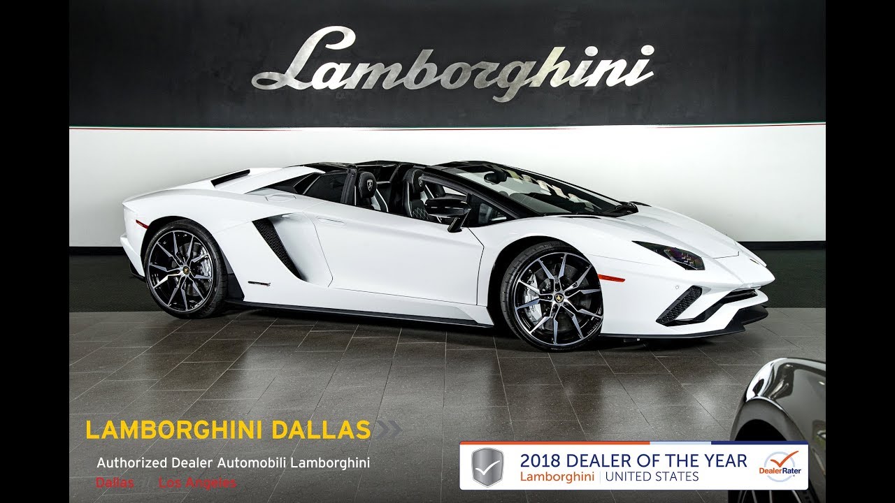 2018 Lamborghini Aventador S Roadster Bianco 18L0096