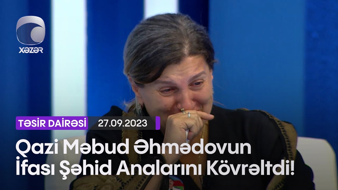 Qazi Məbud Əhmədovun İfası Şəhid Analarını Kövrəltdi