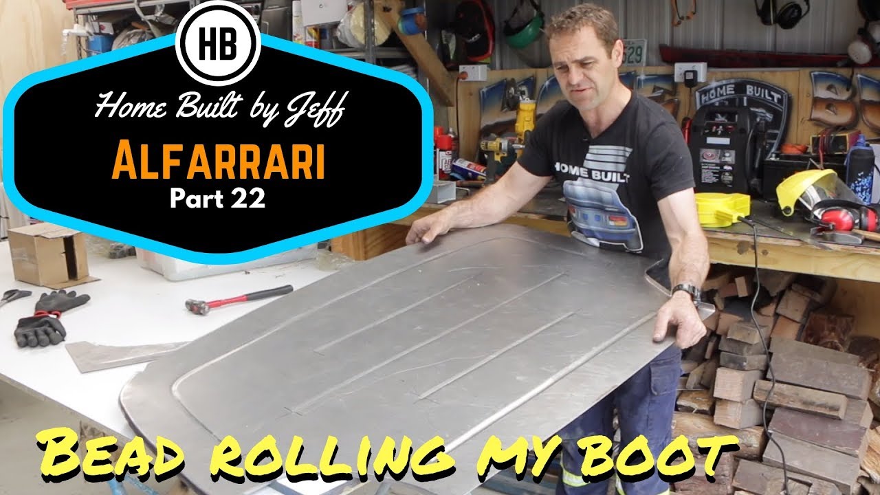 Bead rolling my boot floor - Alfarrari 105 project car build part 22