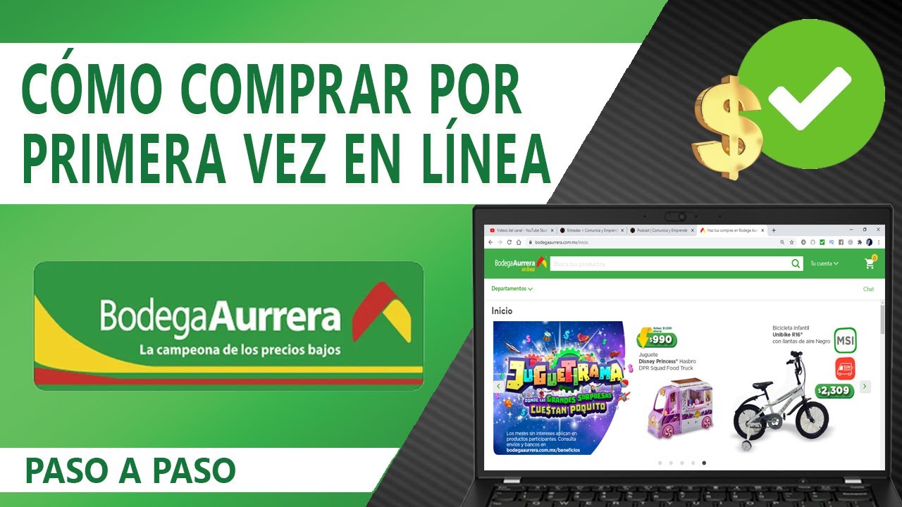 💡 CÓMO COMPRAR EN BODEGA AURRERA EN LÍNEA  | PARTE 1 | PASO A PASO | TUTORIAL | COMUNICA Y EMPRENDE
