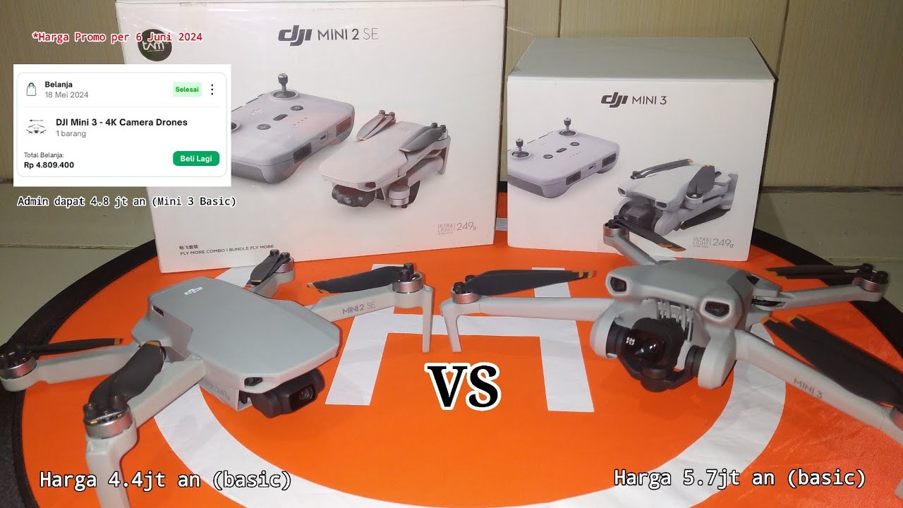 DJI Mini 2 SE vs DJI Mini 3 - Kualitas Malam Hari #djimini2se #djimini3