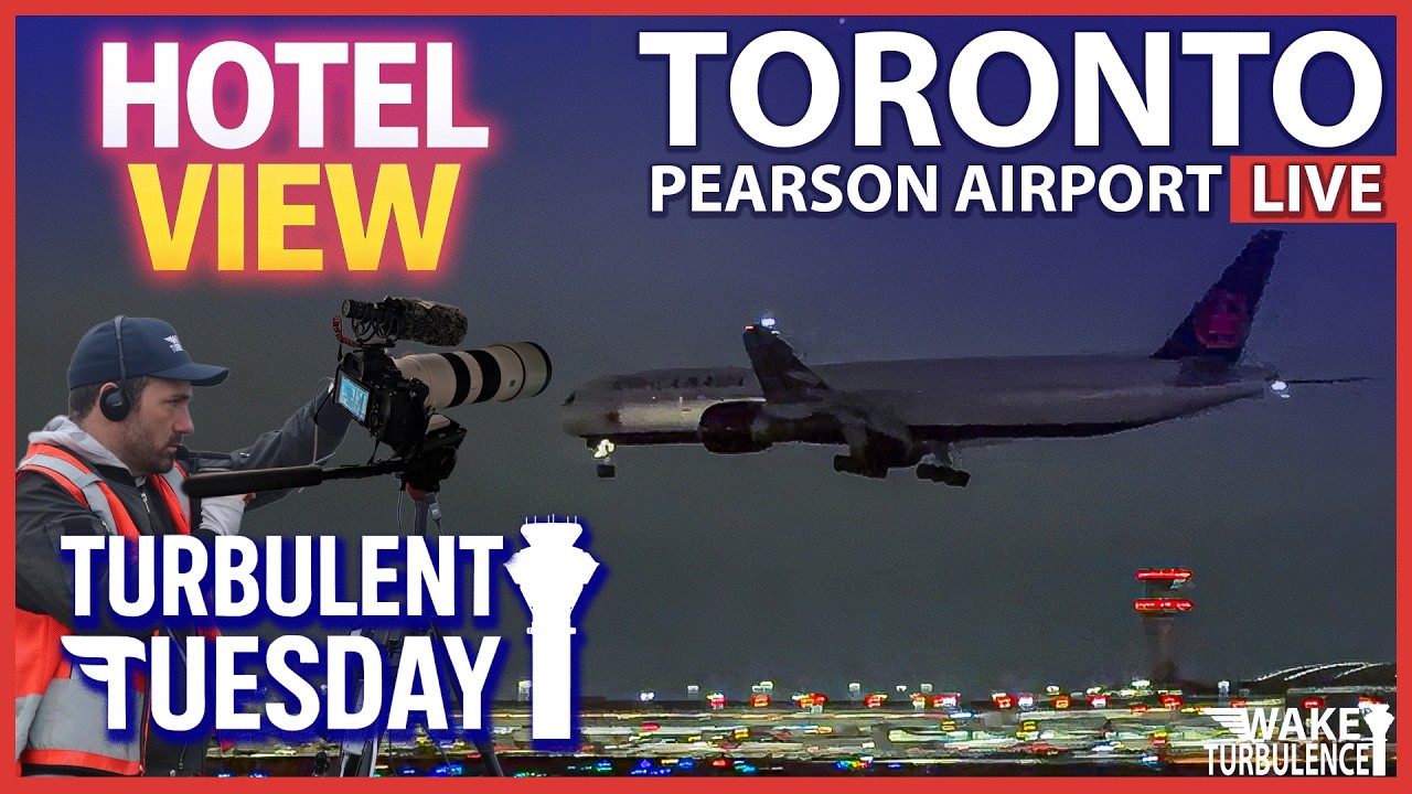 🔴LIVE Toronto Pearson Airport Plane Spotting | CYYZ / YYZ Turbulent Tuesday *HOTEL*