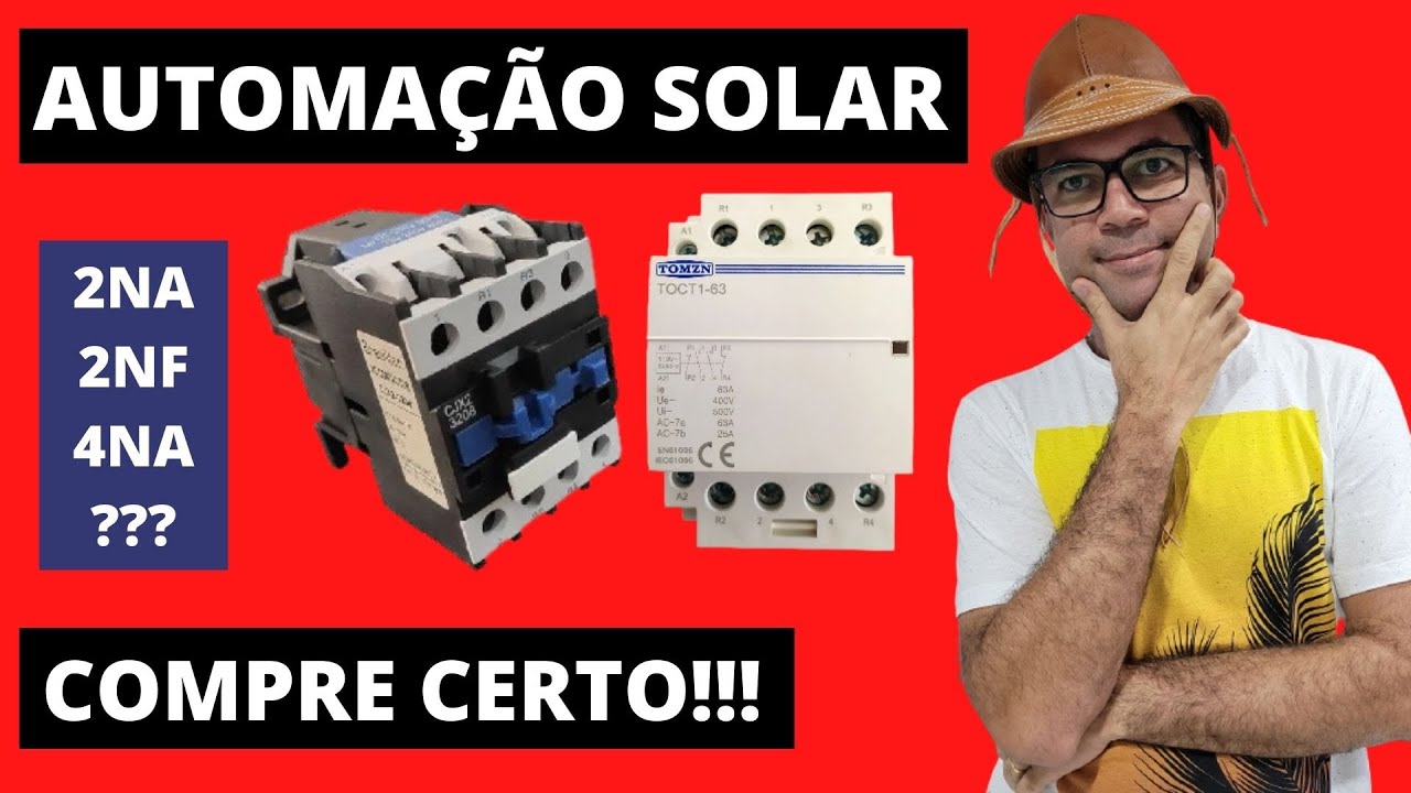 Contatora para automação Energia Solar Off Grid - compre de forma correta! e saiba como ligar