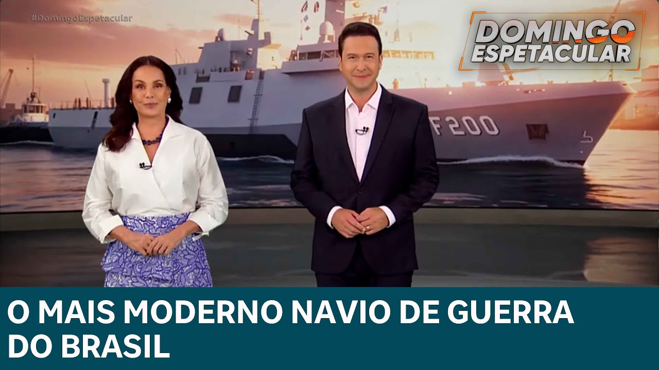 Conheça Fragata Tamandaré, o navio de escolta mais moderno do Brasil | DOMINGO ESPETACULAR