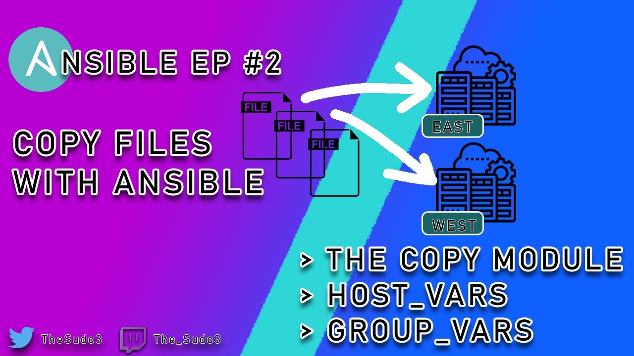 Ansible Lessons Ep #2 | How To Copy Files With Ansible | The Copy Module, host_vars, and group_vars
