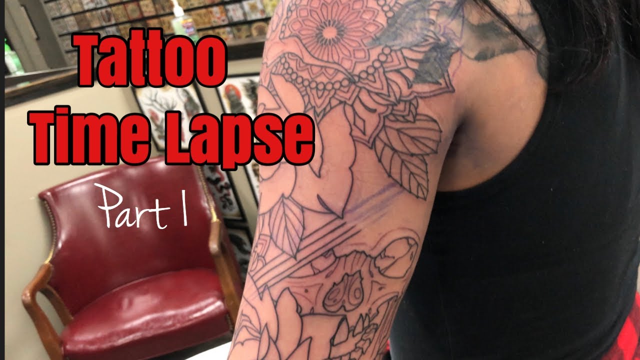 TATTOO TIME LAPSE | Starting My Arm Sleeve Part 1 | VLOG #8
