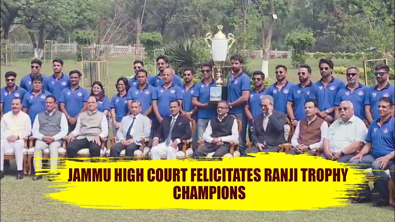 Jammu High Court Felicitates Ranji Trophy Champions