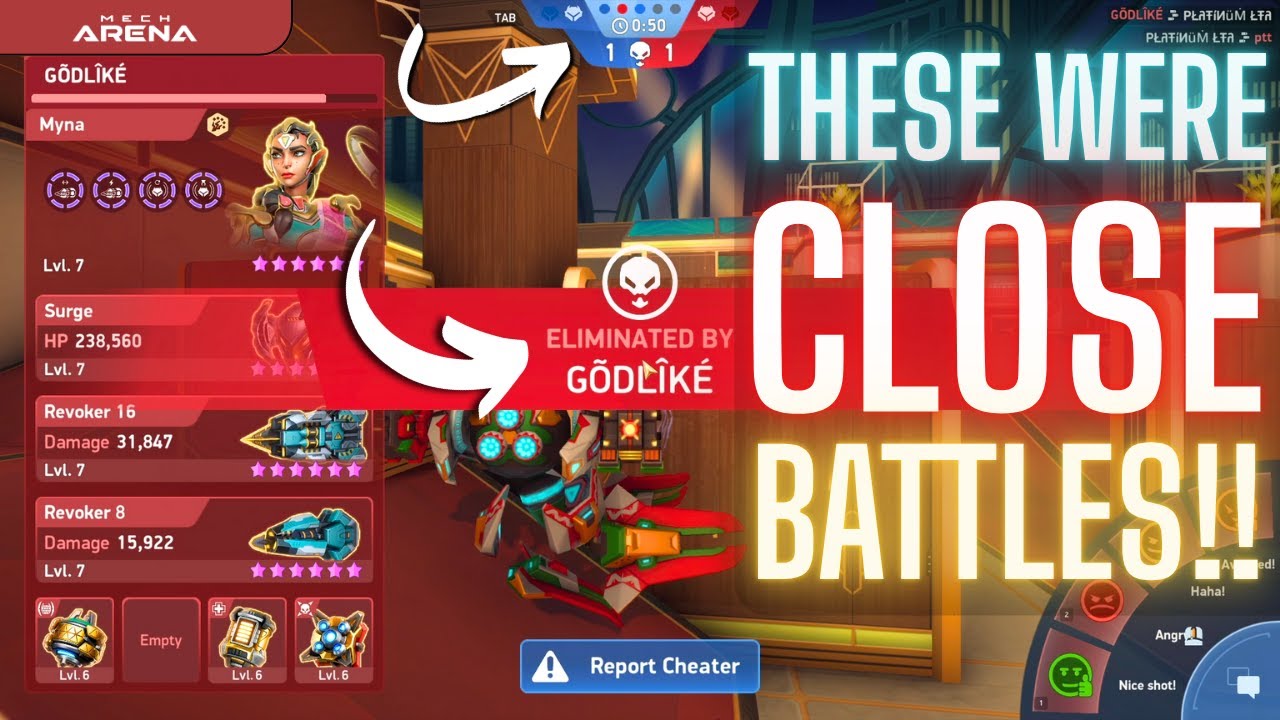 I Nearly Lost These Hangar Showdown Matches 🥶 | Mech Arena
