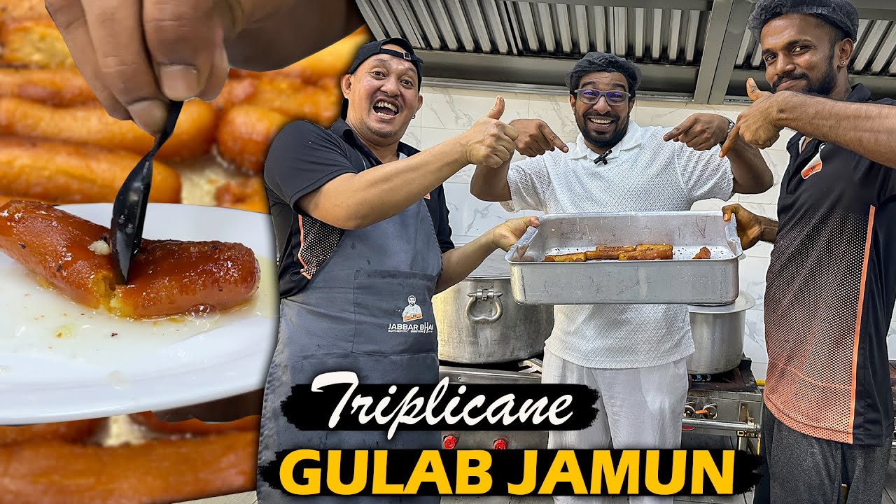 Triplicane Gulab Jamun Recipe in Tamil | Easy Cooking with Jabbar Bhai...