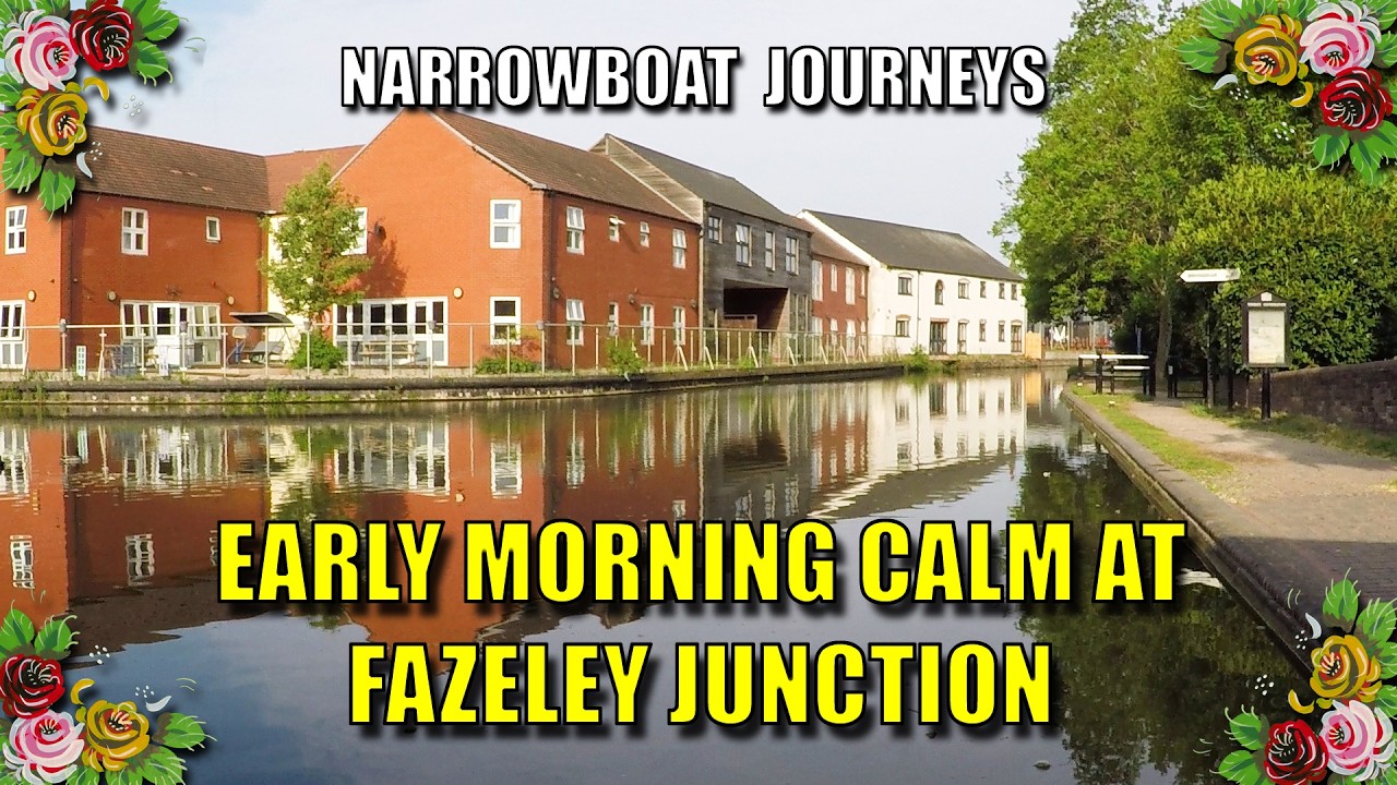 A narrowboat cruise through Tamworth, Part Two. Glascote locks to Fazeley junction, Bonehill Bridge.