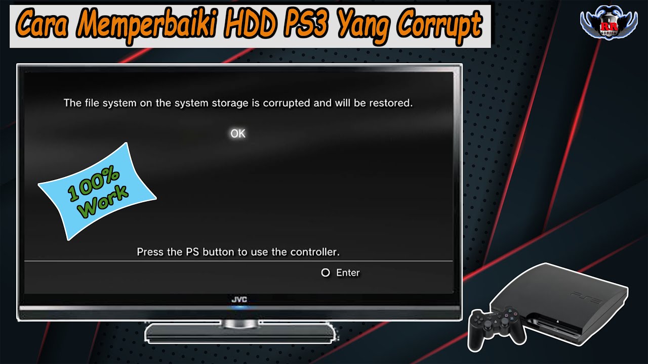 Tutorial Cara Memperbaiki File System Storage PS3 Yang Mengalami Corrupt Atau HDD PS3 Corrupt Data