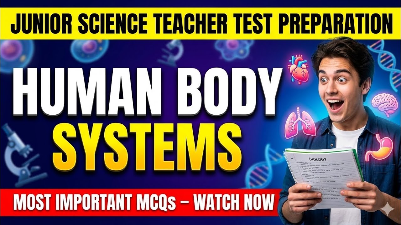 Must Watch Human Body Systems – JST & IBA Test Preparation | High Probability Questions