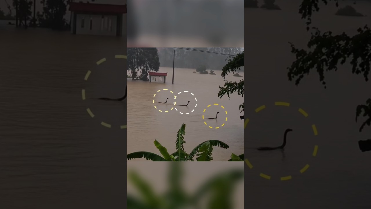 Hundreds of Snakes Escape After Flood #shorts